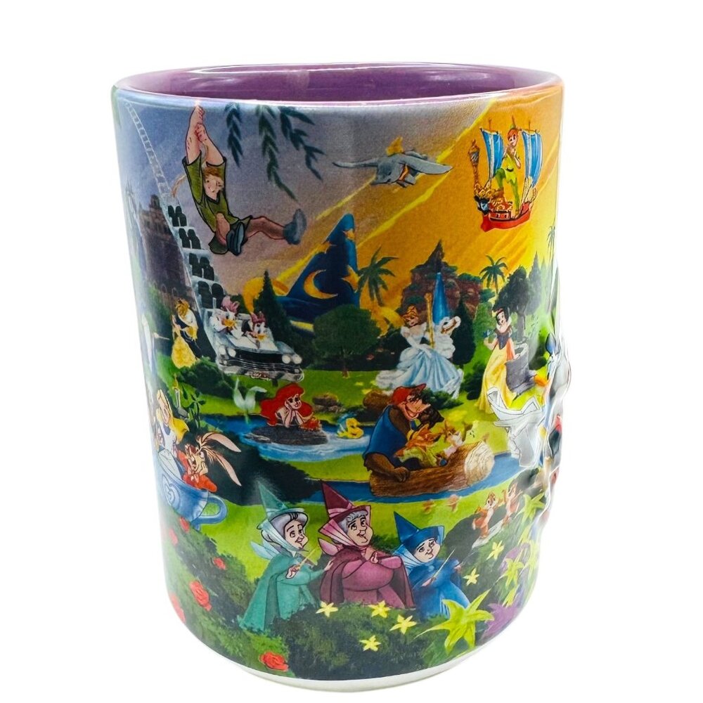 Disney Parks Mug Four Parks One World Characters 3D Granndma Ceramic Exclusive - Picture 2 of 9